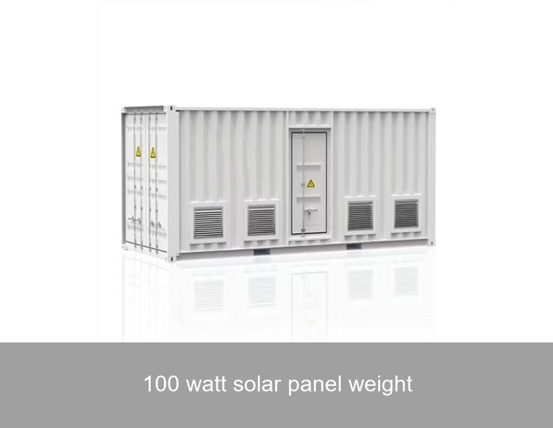 100 watt solar panel weight