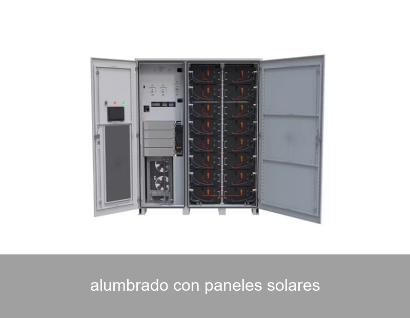 alumbrado con paneles solares