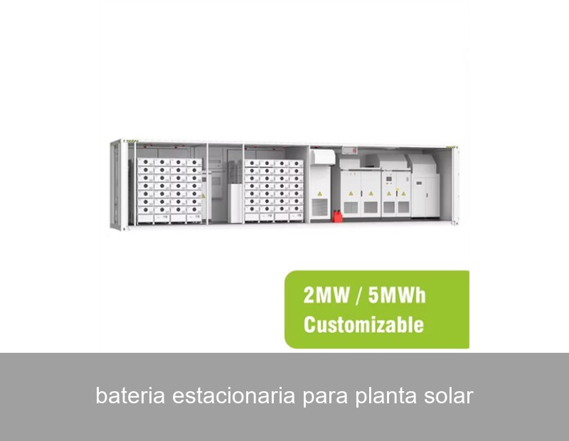 bateria estacionaria para planta solar