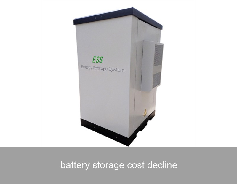 battery storage cost decline