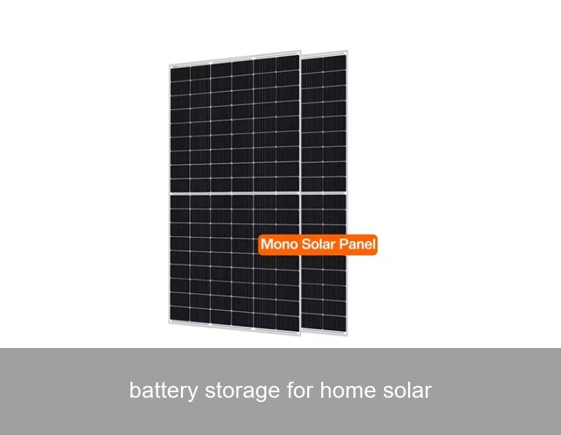 battery storage for home solar