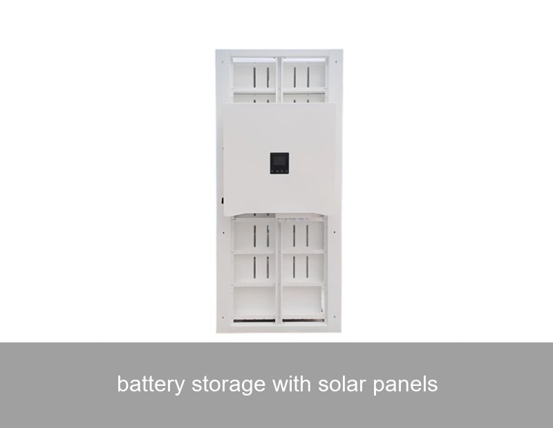 battery storage with solar panels