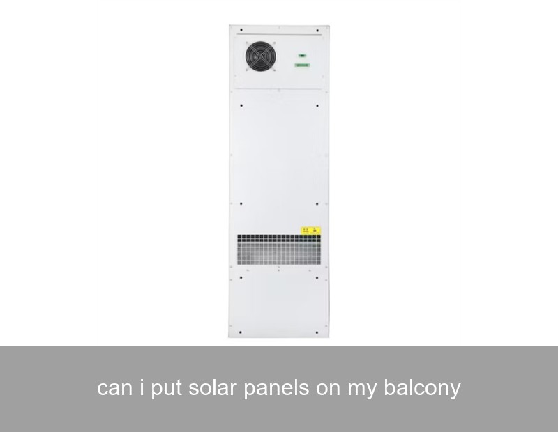 can i put solar panels on my balcony