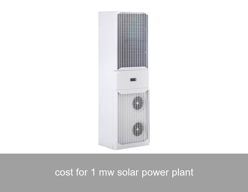 cost for 1 mw solar power plant