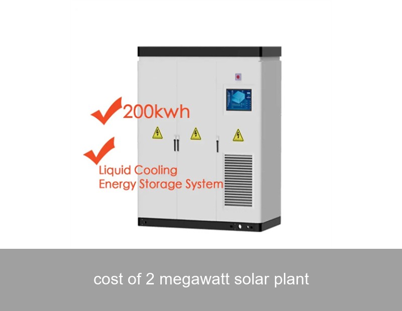 cost of 2 megawatt solar plant