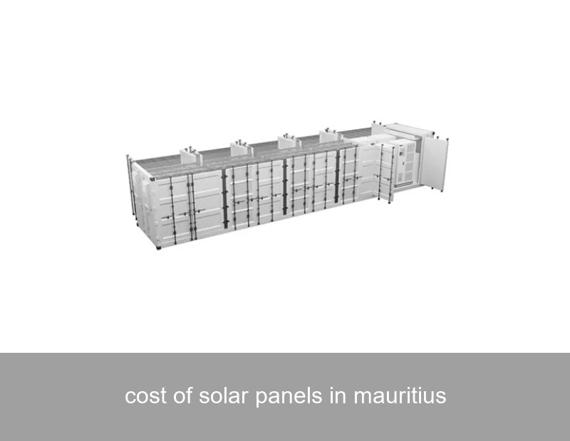 cost of solar panels in mauritius