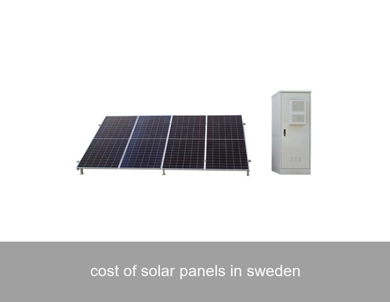cost of solar panels in sweden