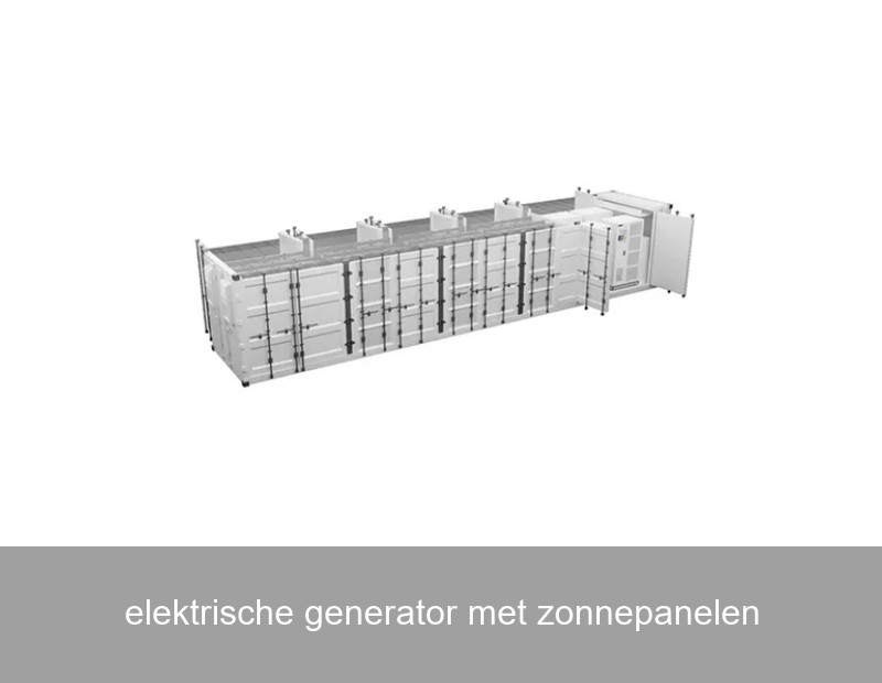 elektrische generator met zonnepanelen
