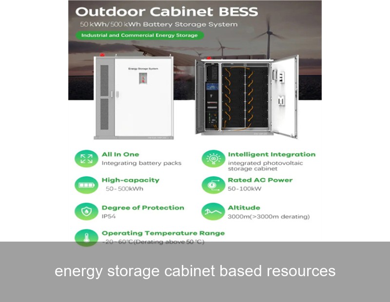 energy storage cabinet based resources