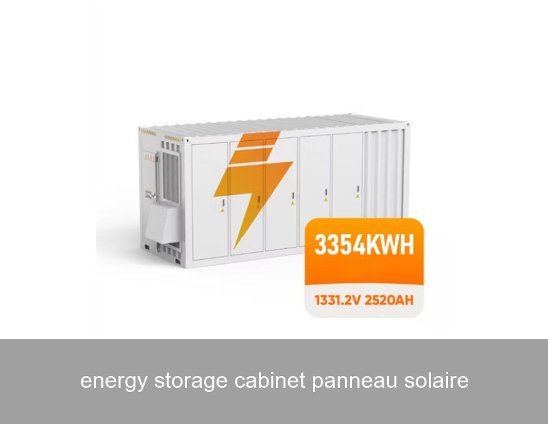 energy storage cabinet panneau solaire