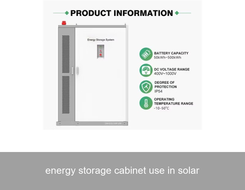 energy storage cabinet use in solar