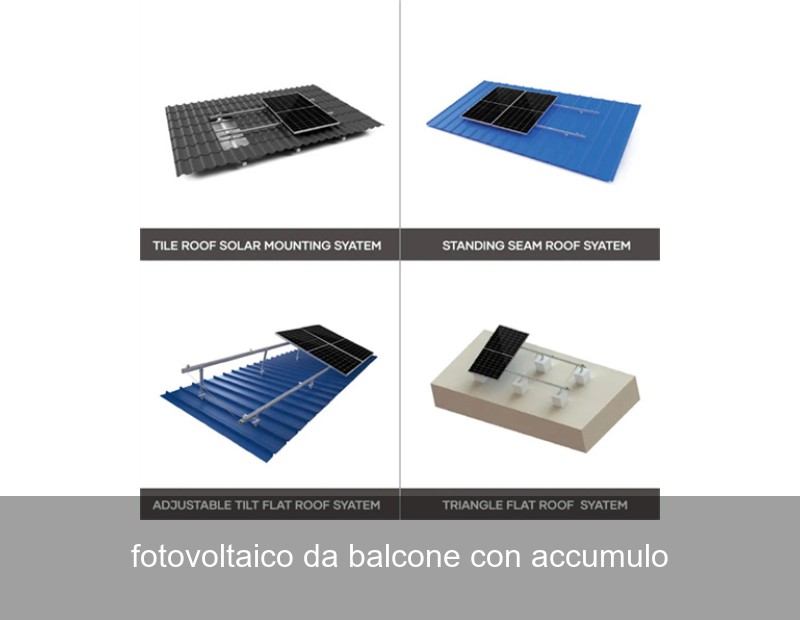 fotovoltaico da balcone con accumulo