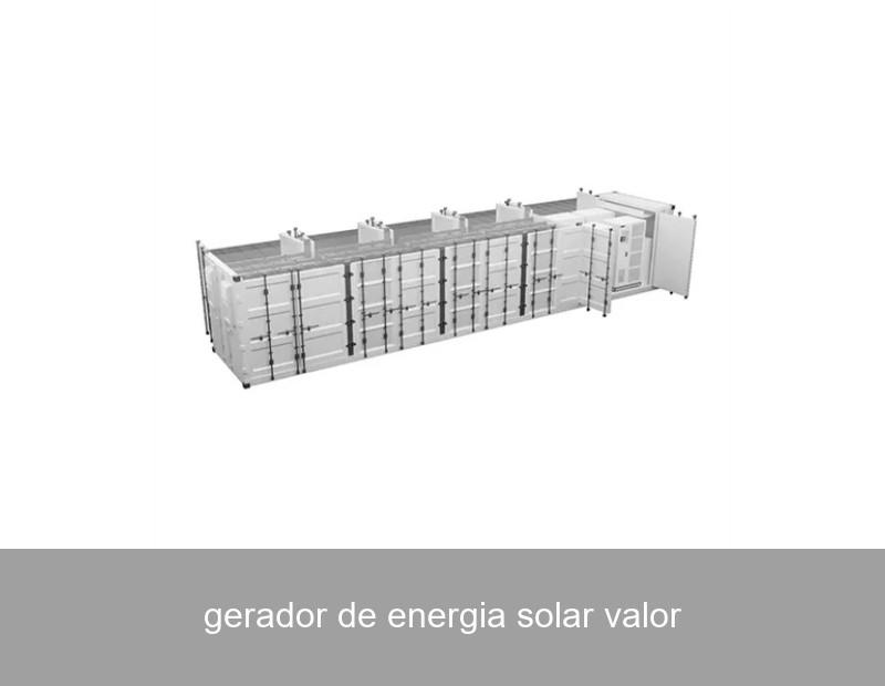 gerador de energia solar valor