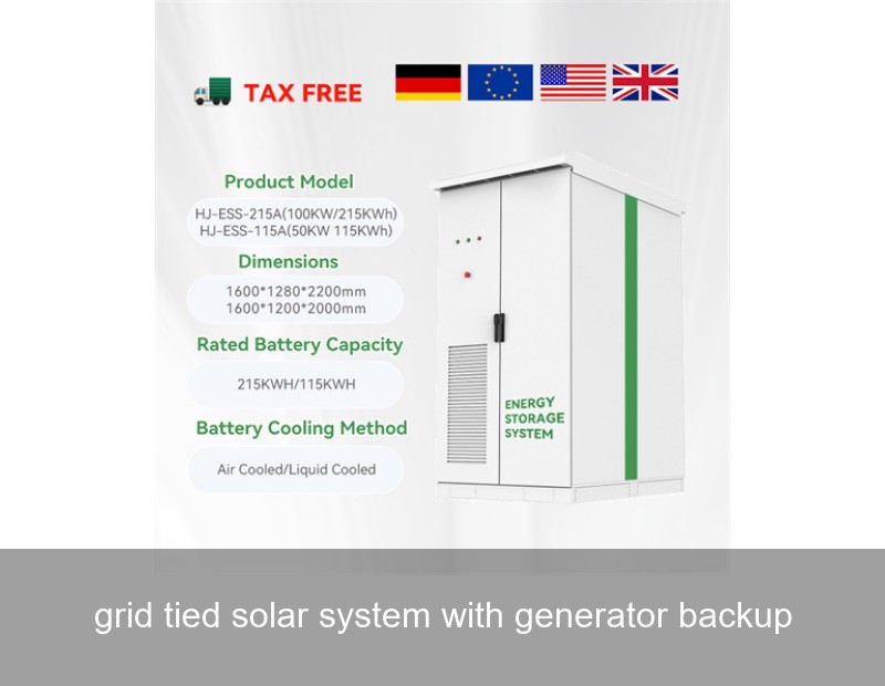 grid tied solar system with generator backup