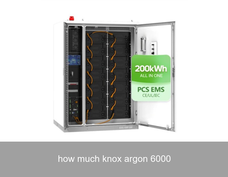 how much knox argon 6000