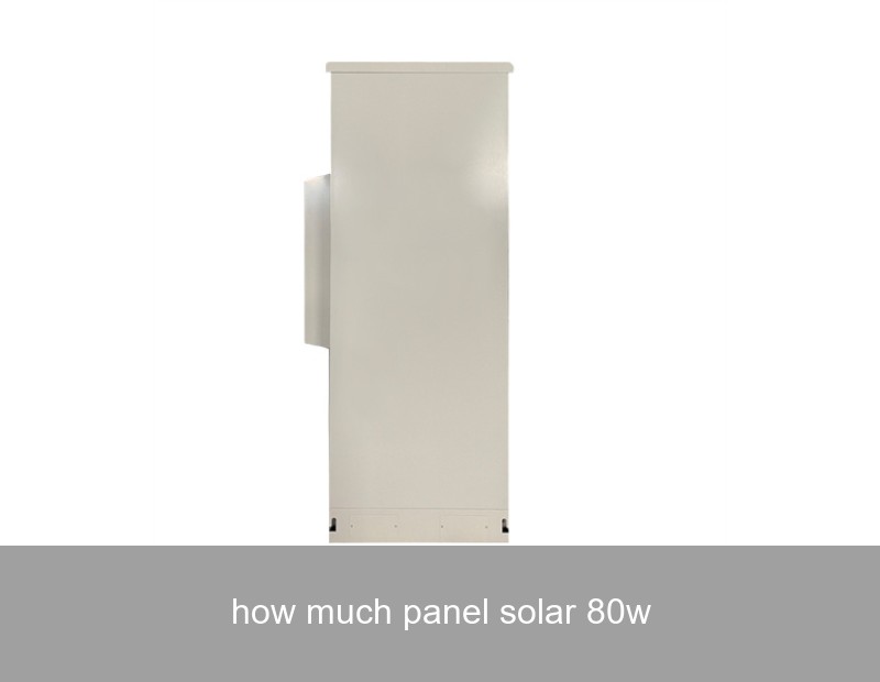 how much panel solar 80w