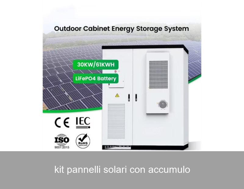kit pannelli solari con accumulo