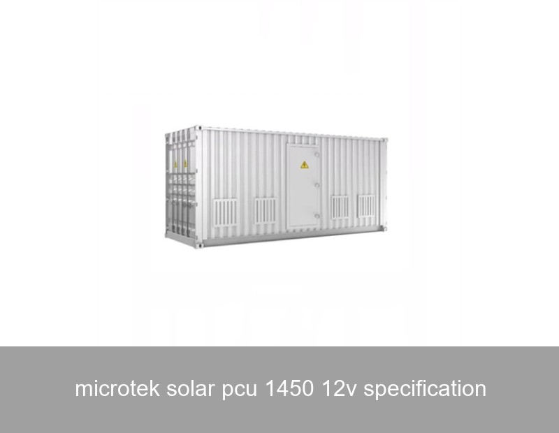 microtek solar pcu 1450 12v specification