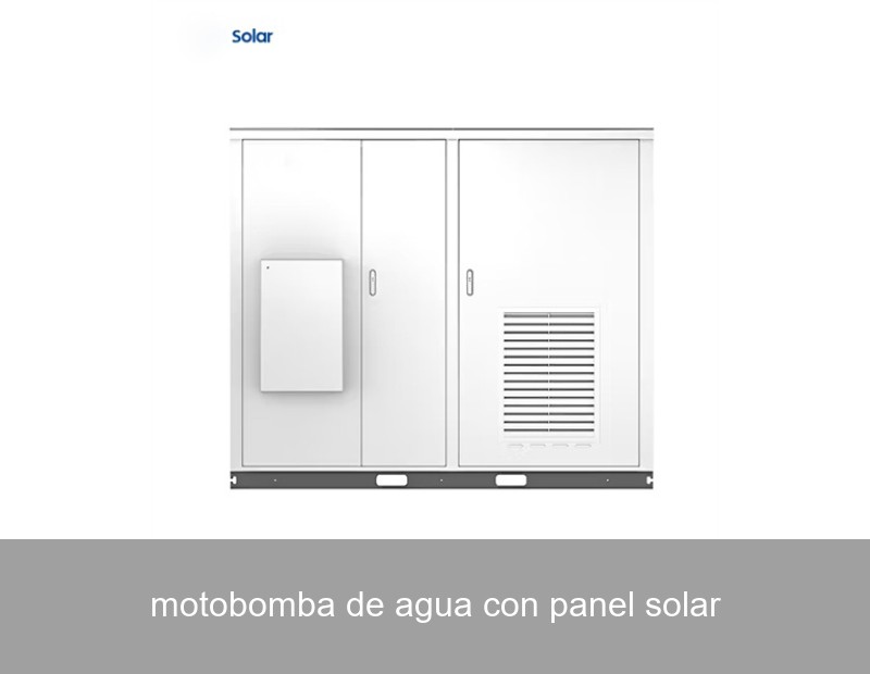 motobomba de agua con panel solar