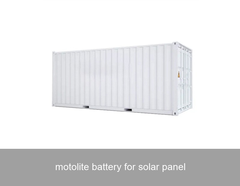 motolite battery for solar panel