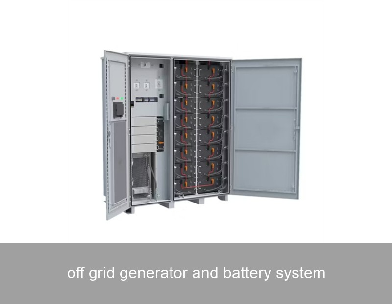 off grid generator and battery system