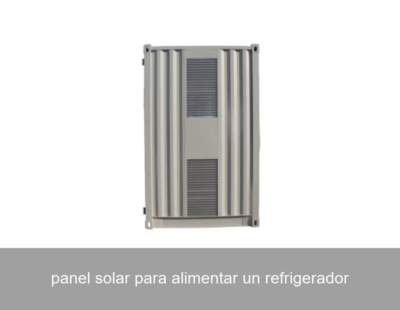 panel solar para alimentar un refrigerador