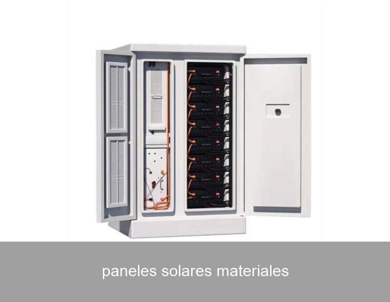 paneles solares materiales