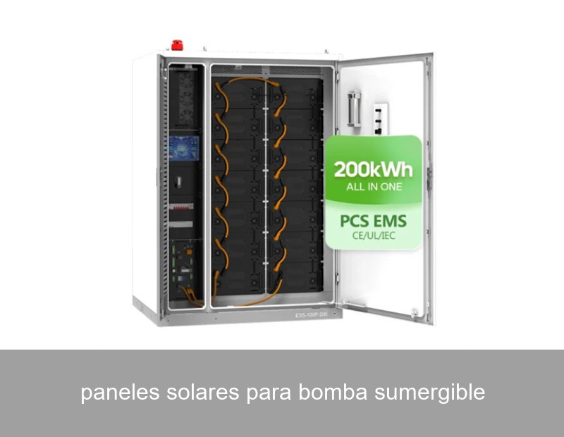 paneles solares para bomba sumergible