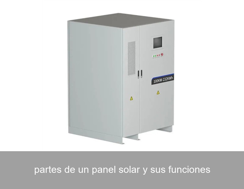 partes de un panel solar y sus funciones