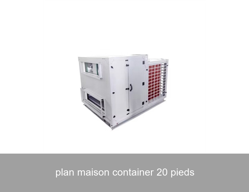 plan maison container 20 pieds