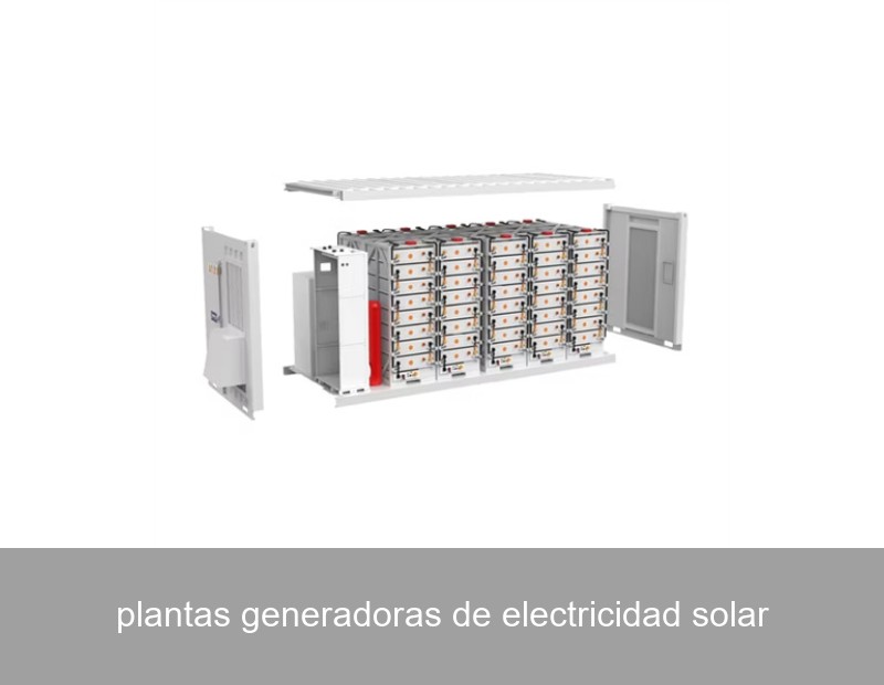 plantas generadoras de electricidad solar