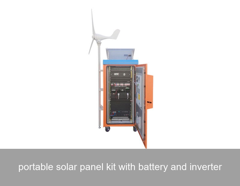 portable solar panel kit with battery and inverter