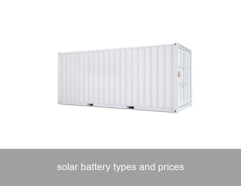 solar battery types and prices