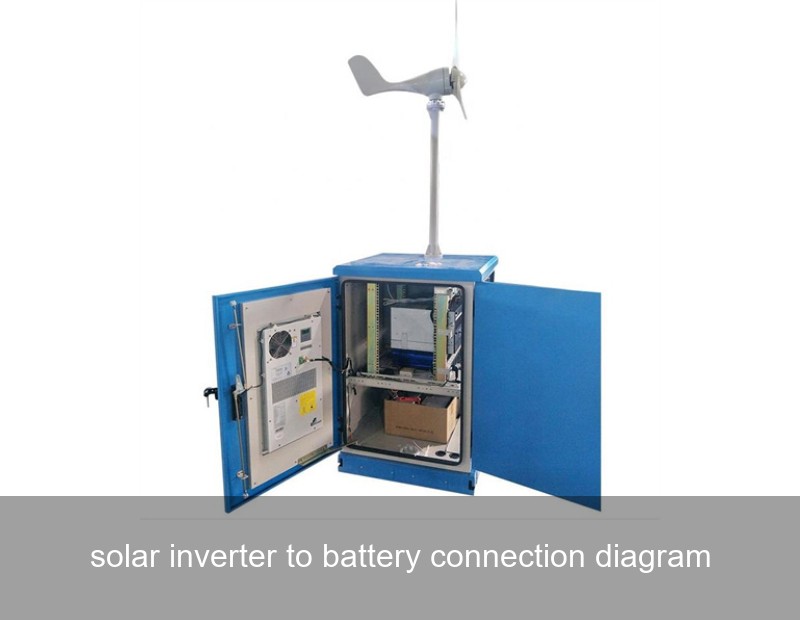 solar inverter to battery connection diagram