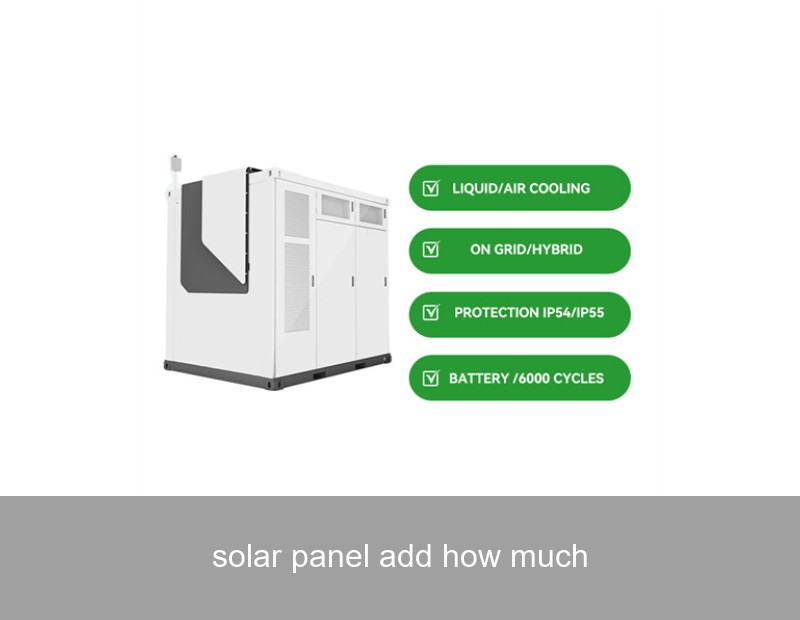 solar panel add how much