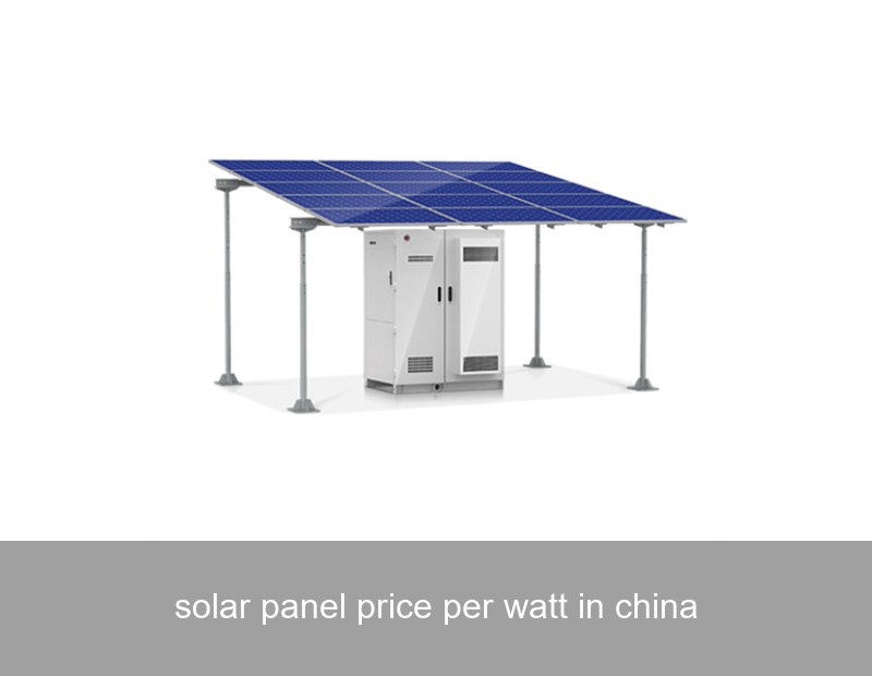 solar panel price per watt in china