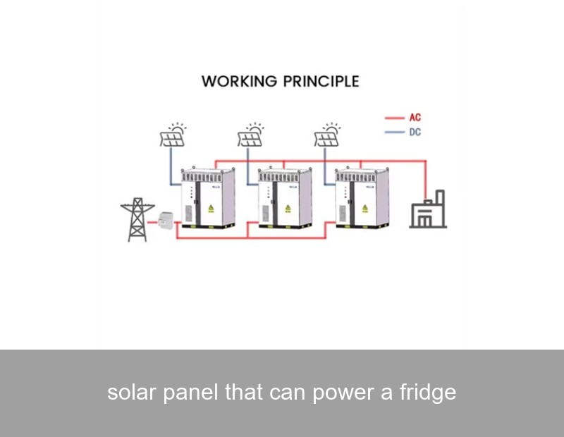 solar panel that can power a fridge