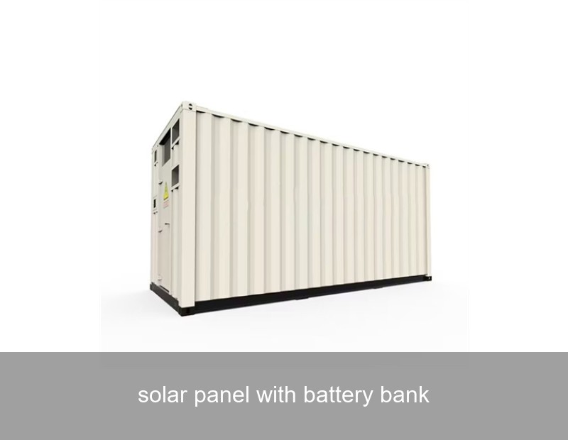solar panel with battery bank