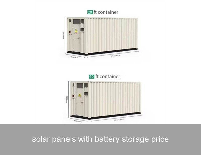 solar panels with battery storage price