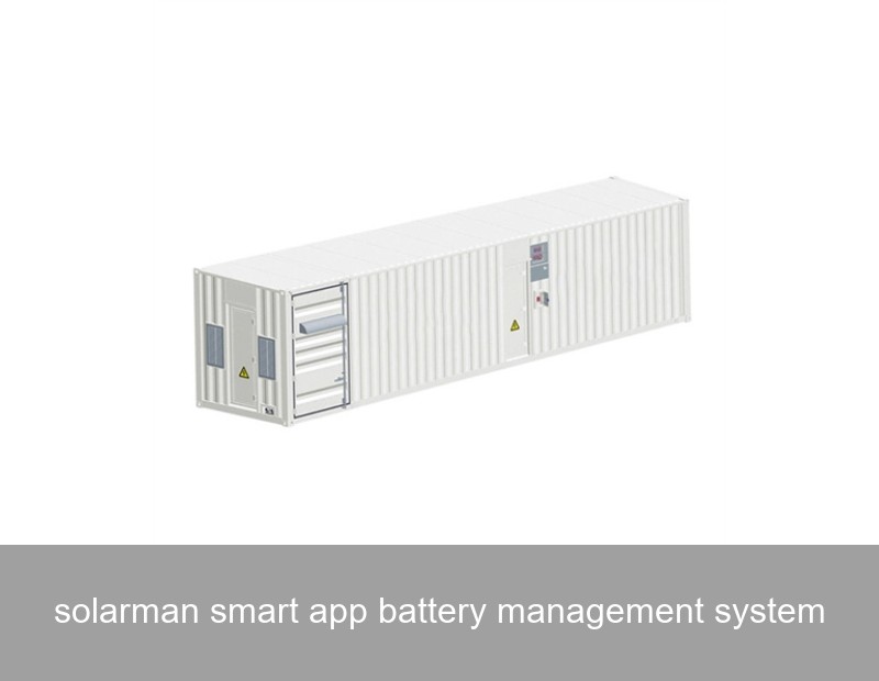 solarman smart app battery management system