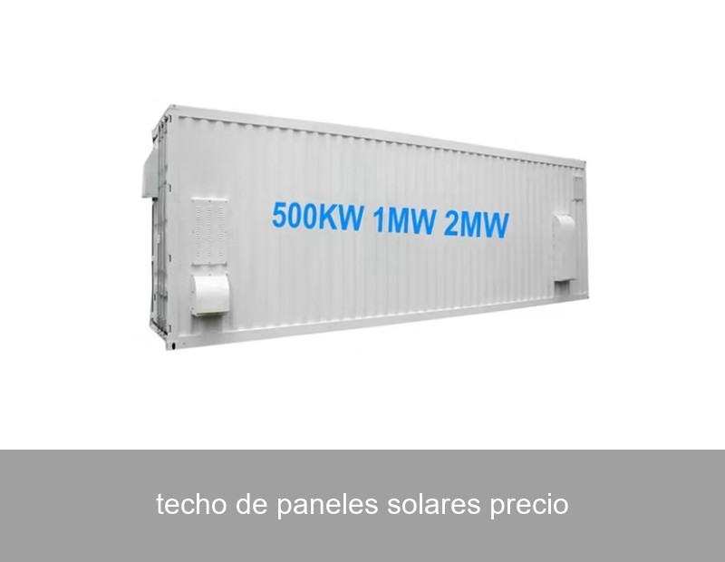 techo de paneles solares precio