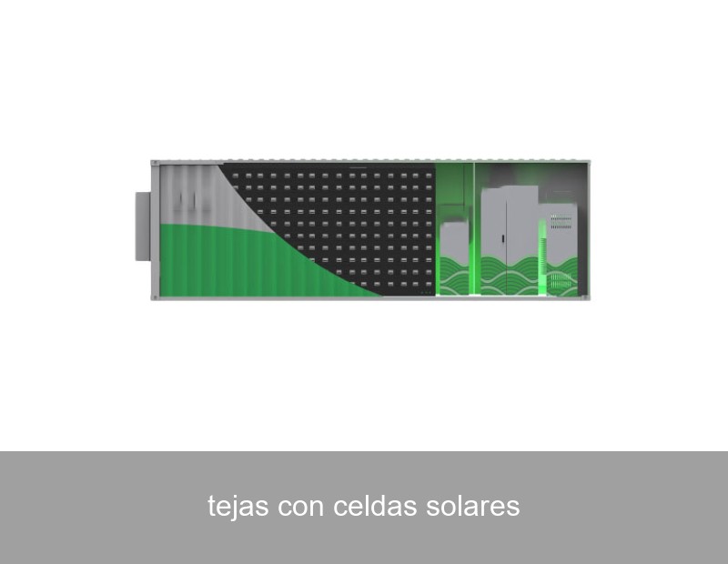 tejas con celdas solares