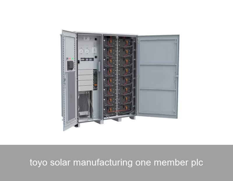 toyo solar manufacturing one member plc