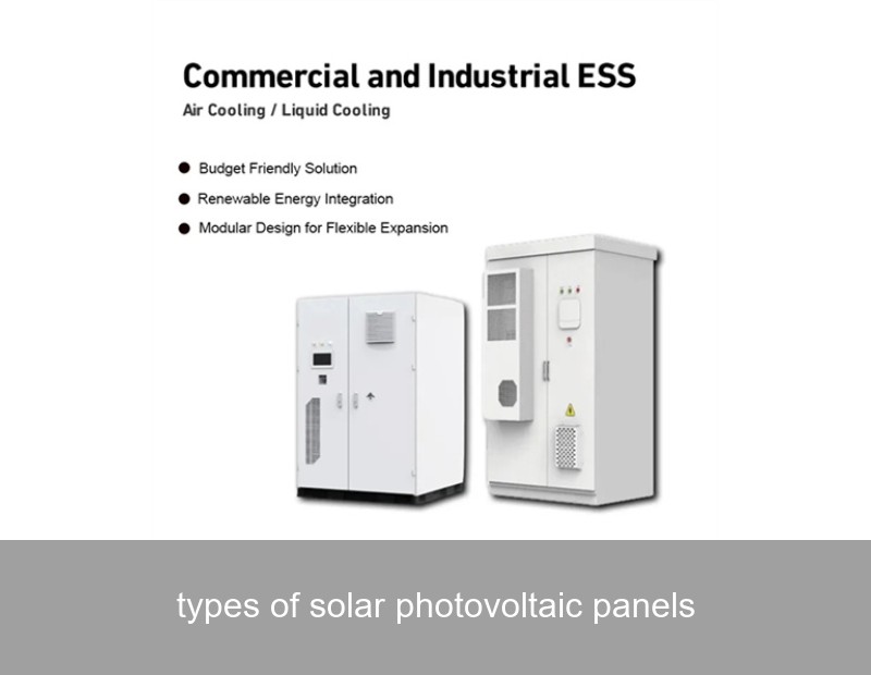 types of solar photovoltaic panels