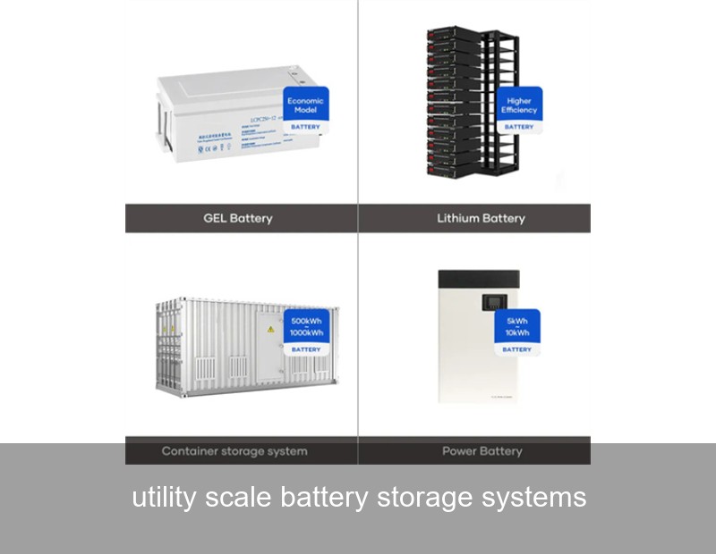 utility scale battery storage systems