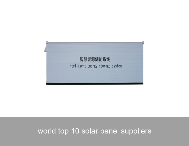 world top 10 solar panel suppliers